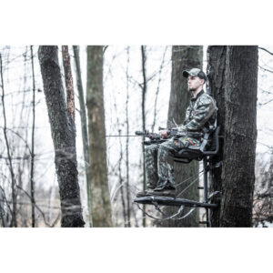 Hawk Cruzr Hang On Stand with 24x30 welded platform and MeshComfort lumbar seat
