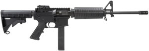 Black Colt AR6951 M4 Carbine 9mm rifle with collapsible stock and A2 flash hider