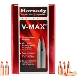 Hornady V-MAX .224 (22 cal) 35 grain polymer-tip bullets 100 count box