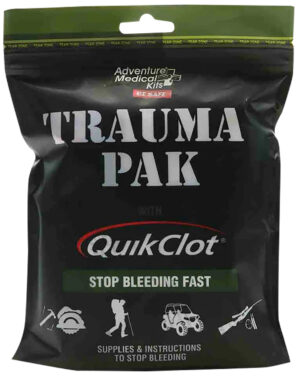 Adventure Medical Kits Trauma Pak first aid kit with QuikClot in waterproof DryFlex pouch