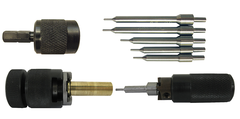 Lyman E-Zee Trim Hand Case Trimmer Rifle Set with pilots for .223 .243 .270 30-06 .308