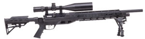 Benjamin BTAP22SX Tactical Armada PCP 22 Pellet air rifle with black synthetic M4-style stock