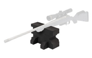 Allen Soft Rock Tall Boy shooting rest in closed-cell black foam with removable feet