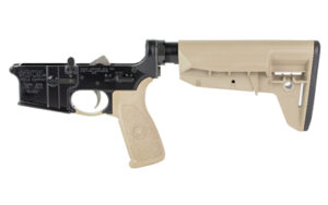 BCM complete lower receiver with Mod-2 SOPMOD stock in Flat Dark Earth finish