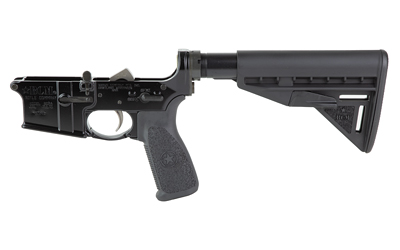 BCM complete lower receiver in black with Mod 3 stock and pistol grip for AR-15