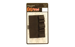 Bulldog Cases buttstock shell holder, black nylon sleeve that holds 6 shotgun shells