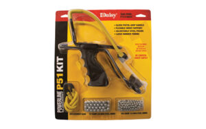 Daisy P51 Slingshot Kit in black with polymer grip and included steel ammo