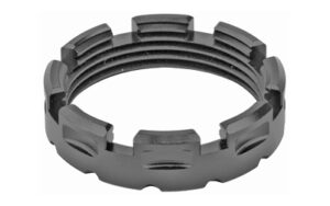 Fortis Standard Castle Nut anodized black for mil-spec buffer tube