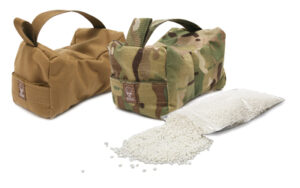 Grey Ghost Precision GGG small Rifleman's squeeze bag in MultiCam with hourglass shape and side strap