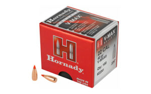 Hornady V-MAX .224 40 gr polymer tip boat tail bullets 100 count box