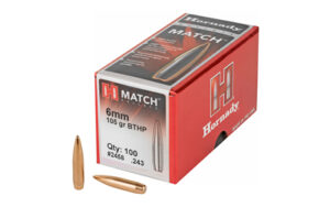 Hornady Match 6mm .243 105gr BTHP bullets 100 count box