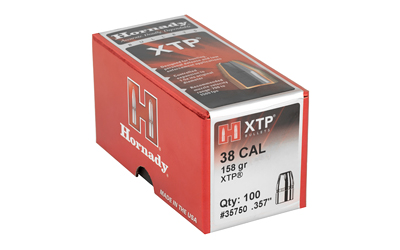 Hornady XTP 158 gr .357 caliber jacketed hollow point bullets 100 count box