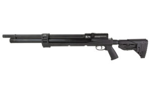 JTS Airacuda PRS Max .30 Cal air rifle, black, 18-inch barrel, polymer stock