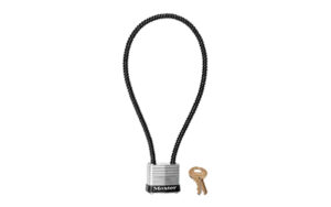 Master Lock P250 14-inch braided steel cable gun lock, keyed alike, black
