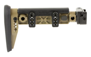 Midwest Industries Alpha AK folding stock in Flat Dark Earth with adjustable cheek and folding design