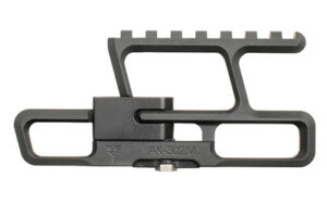 RS Regulate AK-302 rear-biased lower rail for AKM type rifles, matte black aluminum side mount