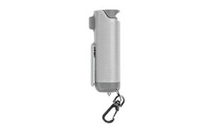 Sabre Safe Escape 3-in-1 pepper gel automotive tool in gray with seat belt cutter and window breaker