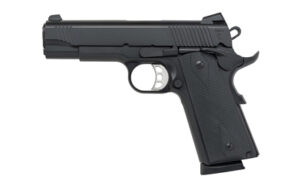 TISAS 1911 Carry B9 9mm 4.25in black Cerakote pistol with rubber grips