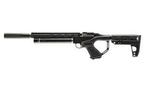 Umarex Notos .22 PCP Carbine in black with 11.75-inch barrel, side lever and rotary magazine