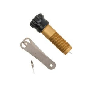 Area 419 Zero spring-loaded decapping die with aluminum body and replaceable decapping heads