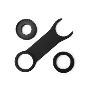 Area 419 Zero Locking Die Ring 7/8 Turret Pack - 9 rings with aluminum wrench, black nitride finish