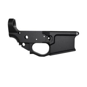 Combat Armory billet AR-15 stripped lower receiver in black, machined 7075 T6 aluminum
