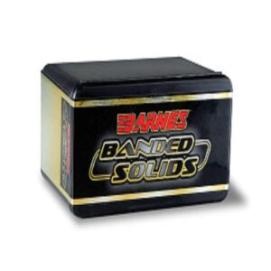 Barnes Banded Solid Bullets box – 9.3mm (.366"), 286 gr, round nose, 50 count