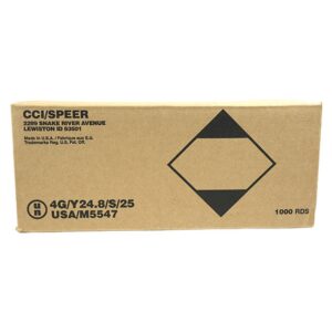 CCI Blazer Brass .40 S&W 165 grain FMJ ammunition 1000 round case