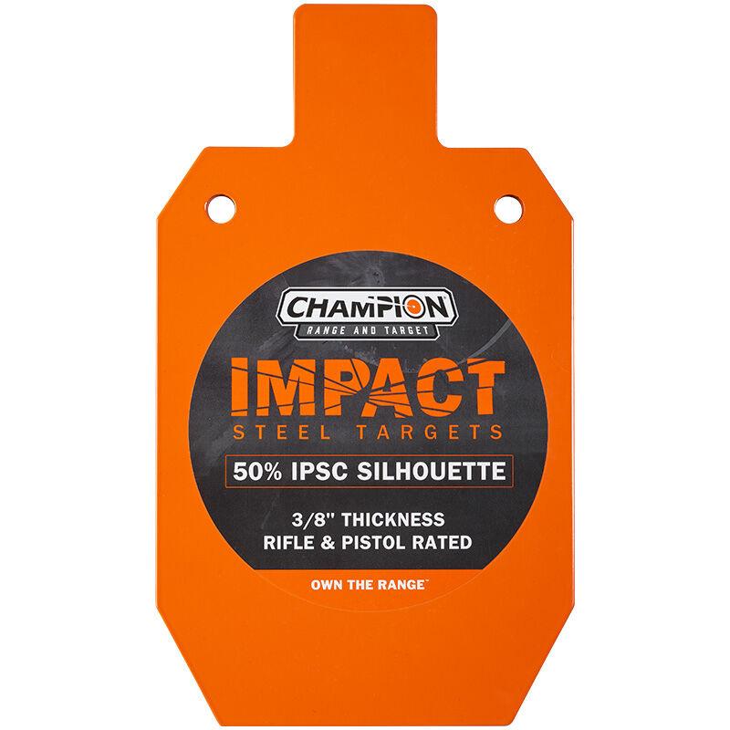 Champion Impact Steel 50% IPSC Silhouette Target - Orange