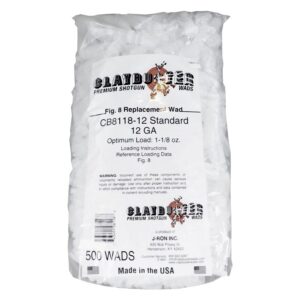 J-Ron Inc Claybuster 12 ga shotshell wads 500 pack 1-1/8 oz