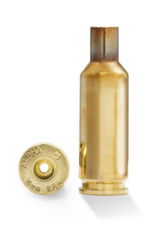 Alpha Munitions Ultra Premium 6mm BRA unprimed brass cartridge cases, 100 per box