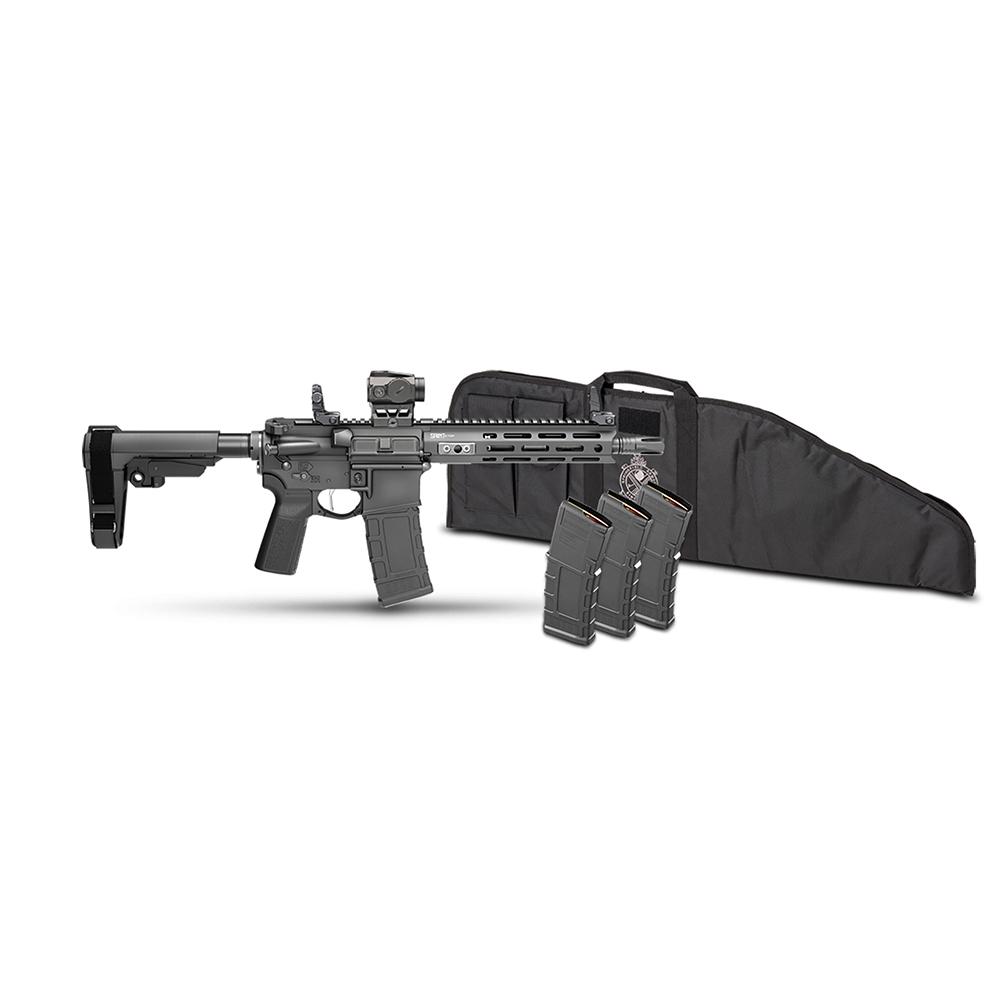Springfield Saint Victor Gear Pac Pistol .300 BLK 30rd Magazines(4) 9.5” Barrel SBA3 4 Brace Viridian Venta Red Dot Bag
