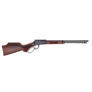 Henry H1 Sporter .17 HMR lever action rifle with walnut stock and threaded barrel