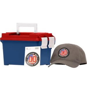 Hornady American Gunner .308 Win 250rd BTHP ammo can with hat and sticker
