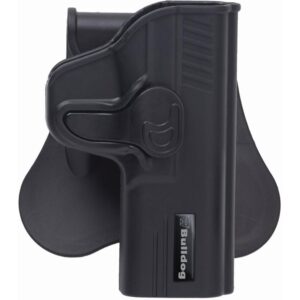 Bulldog RR-1911C Rapid Release polymer paddle holster for 1911 compact, 3-inch barrel, right hand, black