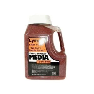 Lyman Turbo Tufnut 7 lb easy-pour treated walnut shell tumbling media container