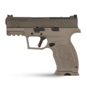 TISAS PX-9 9mm FDE 3.5 inch barrel polymer-frame pistol with fiber-optic front sight and RMR cut slide