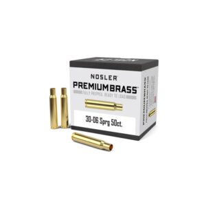 Nosler .30-06 Springfield premium unprimed brass cartridge cases 50 count