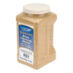 Frankford Arsenal corn cob media 4.5 lb reusable plastic container for brass cleaning