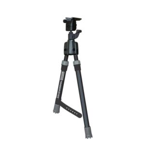 Primos Trigger Stick gun-mounted bipod short with QD swivel stud mount, aluminum and steel construction