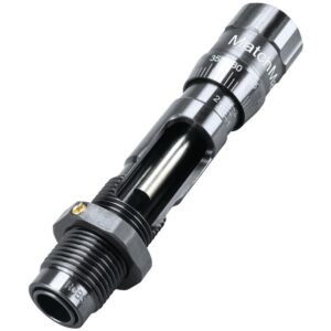 RCBS Matchmaster Seater Die for .222 Remington with deep blued finish and oversized micrometer adjustment knob