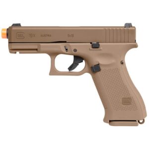 Umarex GLOCK 19X Gen5 blowback airgun pistol in coyote finish, 6mm BB