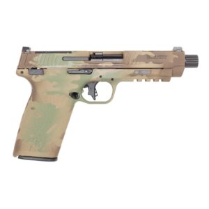 Smith & Wesson M&P 5.7 Multicam 5in threaded barrel handgun with 22-round magazine