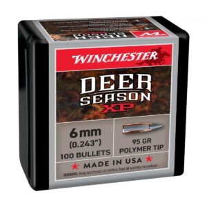 Winchester Deer Season XP 6mm 95 gr rifle bullets, 100 count box