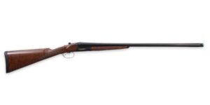 Weatherby Orion SXS .410 Bore side by side shotgun with walnut English stock and blued 28 inch barrels