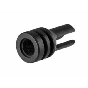 EARLY 3 PRONG 22 CALIBER FLASH HIDER, 1&frasl;2''-28, STEEL, BLACK