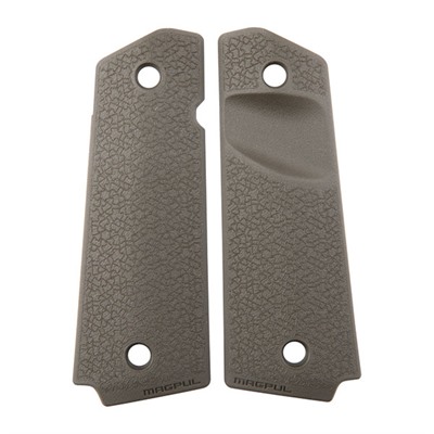 Magpul MOE 1911 grip panels in OD Green with textured polymer surface