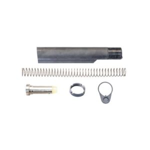 Luth-AR Commercial Carbine Buffer Assembly Package with black anodized 6-position tube, spring, buffer and castle nut