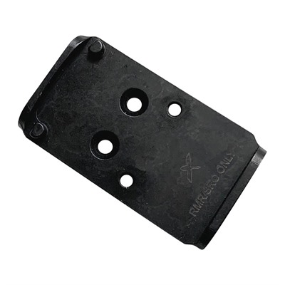 Black steel Forward Controls Design OPF-G RMR optic mounting plate for Glock MOS with Trijicon RMR