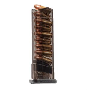 ETS M&P Shield 9mm 9-round extended magazine in carbon smoke translucent finish